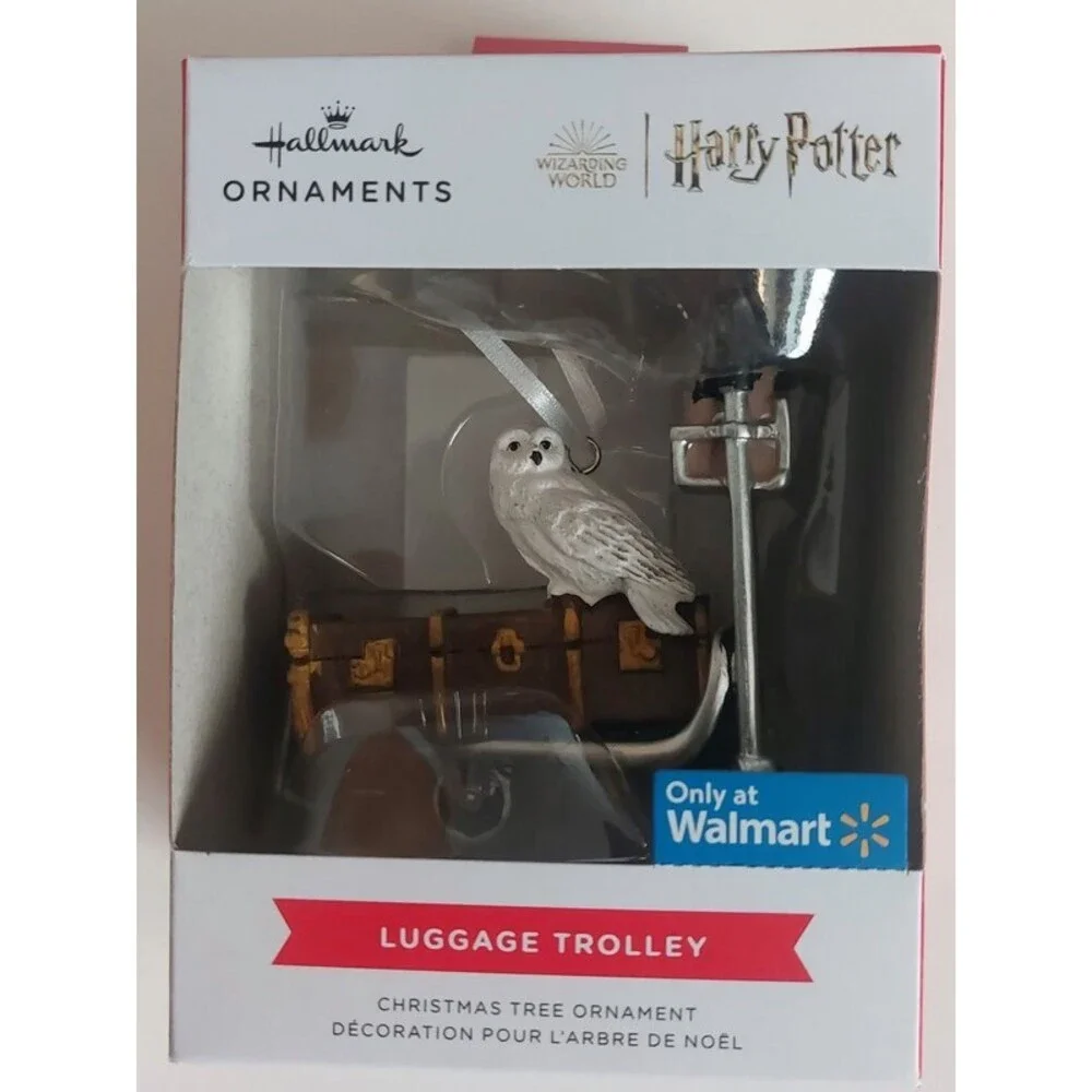 Hallmark Christmas Tree Ornament Harry Potter LUGGAGE TROLLEY Walmart Exclusive